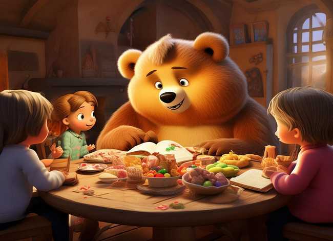儿童故事熊妈妈请客 - 睡前故事文字版