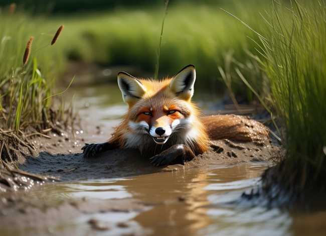 关于沼泽的故事，寓言故事《陷入沼泽的狐狸》