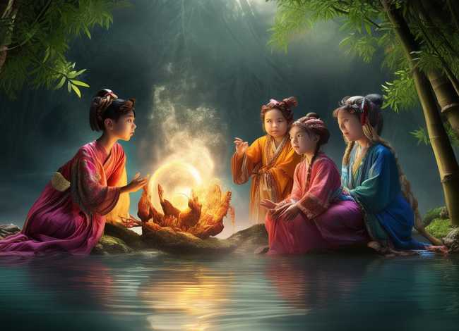 中国神话儿童剧本、五个人演的中国古代神话