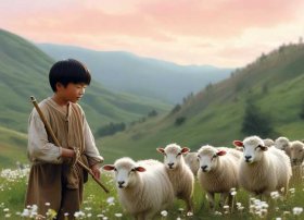 王二小放牛图片（《歌唱二小放牛郎》的课文原文是什么）