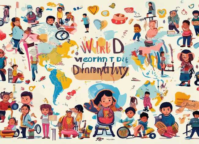 关爱残疾儿童黑板报图片 世界助残日黑板报的设计内容及精美图片