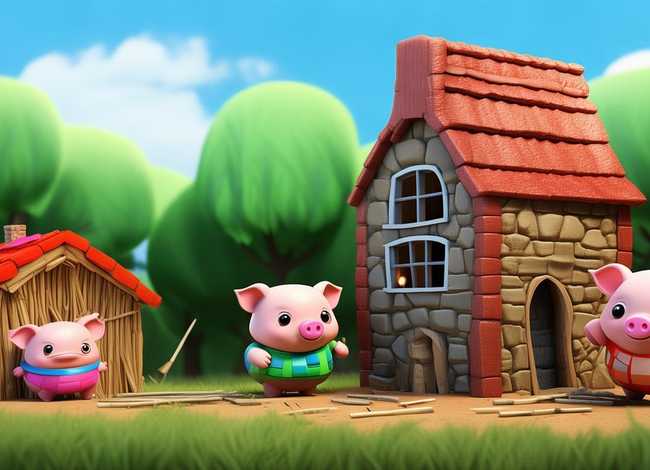 儿童版本三只小猪的故事视频 三只小猪盖房子的故事 儿童版本三只小猪的故事视频 三只小猪盖房子的故事