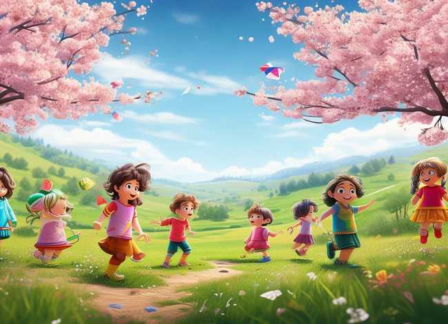 春天的故事儿童版完整版，一年级春天的故事作文200