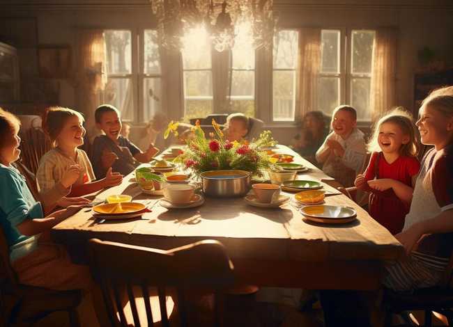 一家人幼儿故事,幸福的大桌子的幼儿故事 一家人幼儿故事,幸福的大桌子的幼儿故事