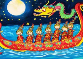 端午节儿童画简单又漂亮 - 端午节的简笔画