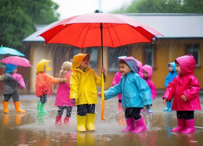 下雨天的故事幼儿园、大班有关下雨的教案