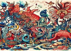 古代故事简笔画大全、中国古代民间故事简笔画