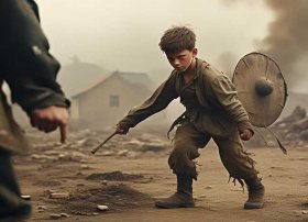 战争时期的小孩的故事，战争时期的小英雄故事760字