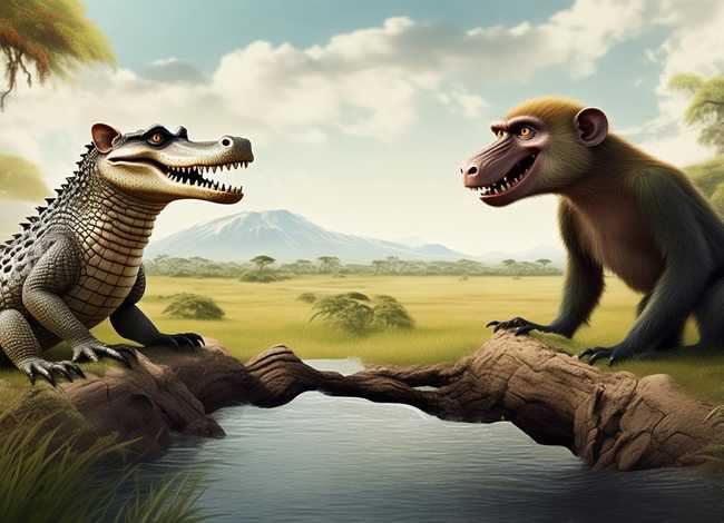 儿童英语小故事1一2分钟易背猴子和鳄鱼ppt 非洲民间故事猴子与鳄鱼中鳄鱼和猴子为什么变成了敌人