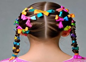 儿童头发的花样扎法，8一12小女孩发型绑扎方法