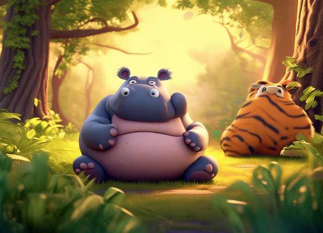 瘪嘴老虎的故事文字版 - 小河马拔牙睡前故事