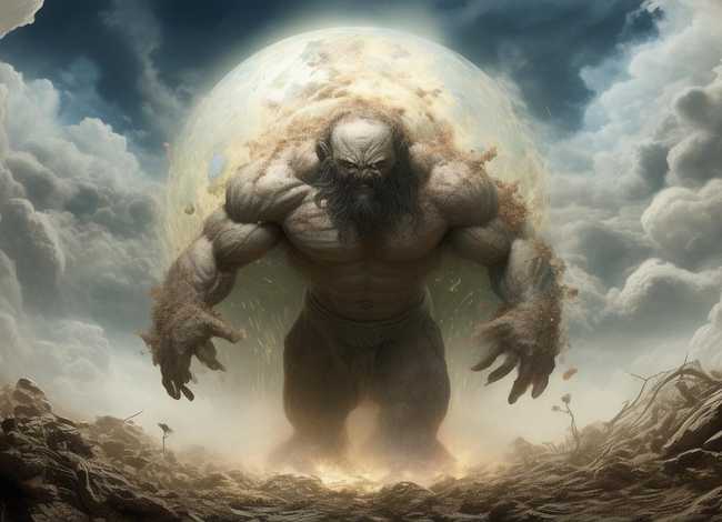 盘古开天辟地的神话故事，民间上古神话,盘古开天地的神话故事