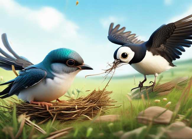 儿童故事小燕子搭窝的故事；杜鹃学搭窝童话故事