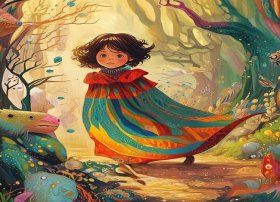 儿童漫画故事绘本图片，童话风格儿童插画-求日本童话风格插画家