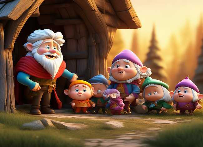 小矮人的简单故事、七个小矮人和王子的故事 小矮人的简单故事、七个小矮人和王子的故事