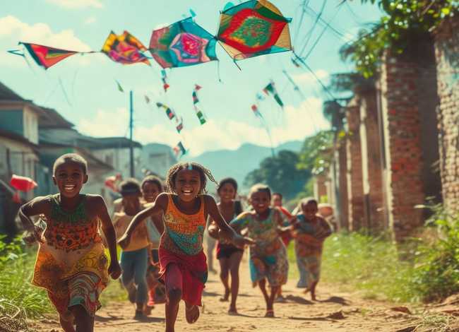 放风筝的小孩故事 除了奥运会,里约还有一群在贫民窟放风筝的小孩