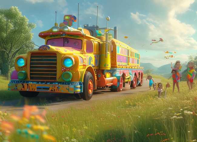 大卡车的故事文字 童话故事文字版100字大全 大卡车的故事文字 童话故事文字版100字大全