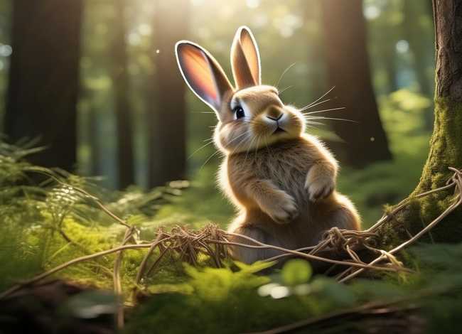 狼和兔子寓言故事 - 兔子的脚的故事,寓言故事《兔子的脚》