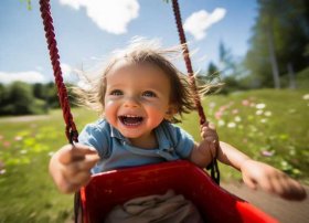 儿童 荡秋千 儿童形容荡秋千的句子