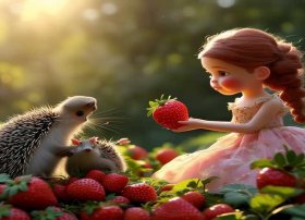 草莓公主的故事、草莓姑娘和小刺猬的故事