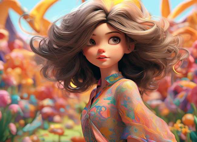 儿童漫画图片 - 漫画人物图片,漂亮女孩,不要Q版