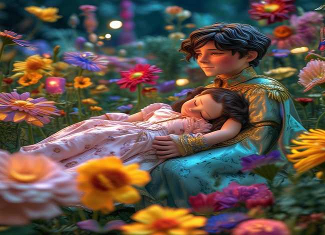 花儿的选美比赛，哄女朋友睡觉的童话故事【三篇】