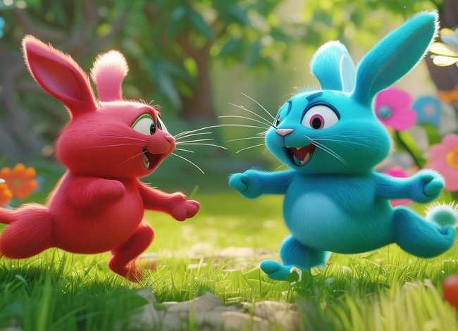 越南少儿动画，求一部两只兔子打仗的3D动画片名字!