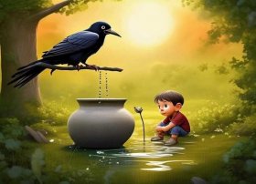 儿童读故事视频（乌鸦喝水的故事 儿童睡前故事音频视频 完整版 短篇小故事