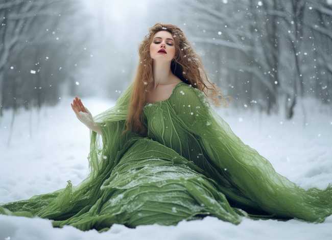 叶子的故事的小视频 - 求一个美女穿一身白菜叶子,在雪地上唱歌,还下跪的视频