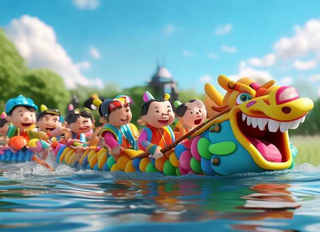 赛龙舟故事适合小孩子的 赛龙舟作文