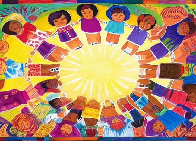 民族团结儿童绘画，民族团结一家亲绘画怎么画