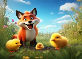动画片狐狸的故事；一只狐狸养了三只小鸡是什么动画片