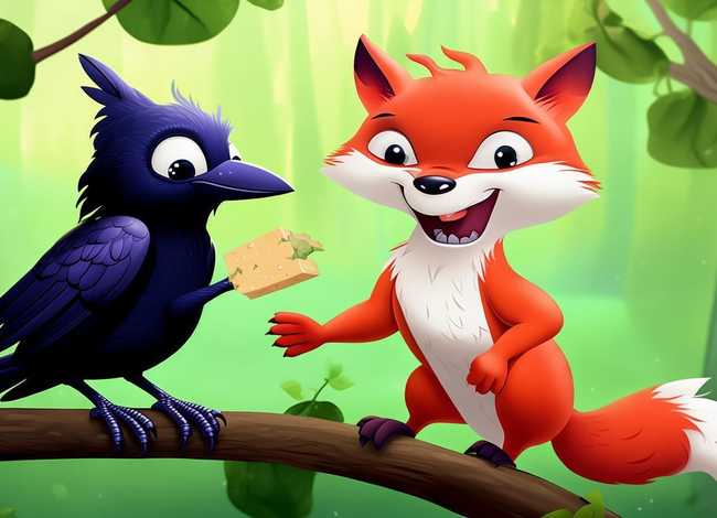 少儿英语故事比赛参赛作品,伊索寓言少儿英语小故事带翻译-乌鸦和狐狸 少儿英语故事比赛参赛作品,伊索寓言少儿英语小故事带翻译-乌鸦和狐狸