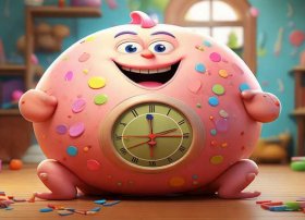 儿童绘本故事文字版 - 故事-肚子里的闹钟儿童故事绘本分享