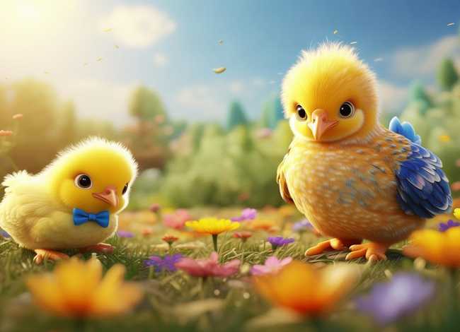 小鸡儿童故事视频，儿童故事小鸡找妈妈
