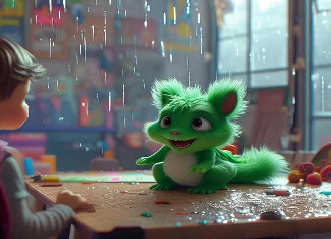 儿童下雨天故事书 书包里的小怪兽下雨的教室中的不拉不拉不拉不拉是什么