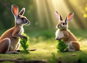 小袋鼠的故事告诉我们什么道理；小袋鼠和小兔子换尾巴这个故事告诉我们什么