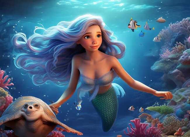 海底世界绘本故事，温暖孩子心灵的经典童话绘本-海的女儿内容简介
