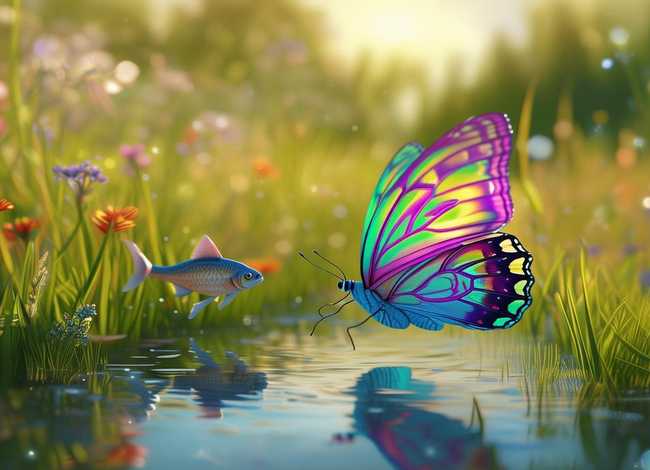 关于蝴蝶的儿童小故事（小鱼和蝴蝶的故事 儿童故事）