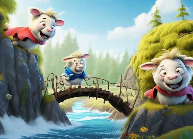 儿童有声故事绘本，有声绘本故事《三只山羊嘎啦嘎啦》