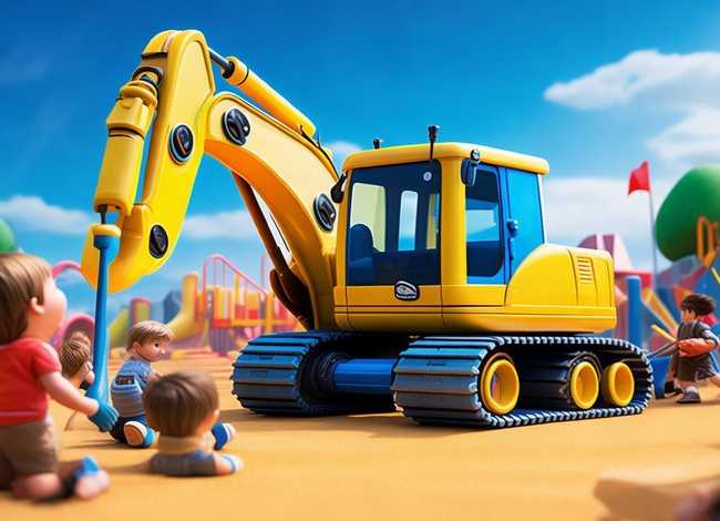 讲挖土机故事；亲子故事表演文稿