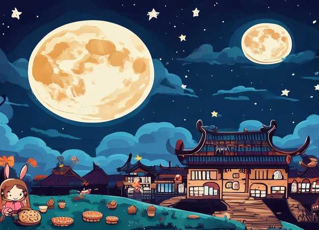 嫦娥故事绘本、幼儿绘本故事《中秋节的故事》 嫦娥故事绘本、幼儿绘本故事《中秋节的故事》
