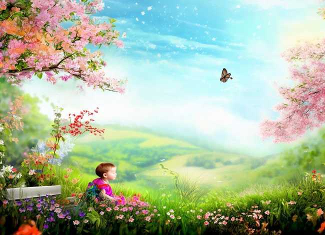 幼儿春天的故事简笔画 立夏简笔画方法