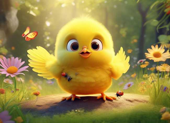 小鸡的儿童故事、虫爸讲故事-呆萌小鸡奇遇记 (四)