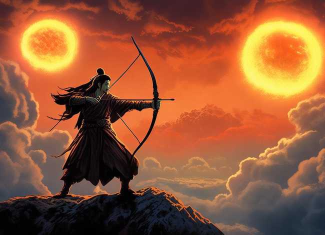 后羿射日的故事小故事视频 - 「亲子故事」后羿射日