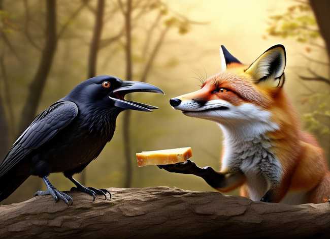 小狐狸和乌鸦的故事 乌鸦和狐狸的故事 小狐狸和乌鸦的故事 乌鸦和狐狸的故事