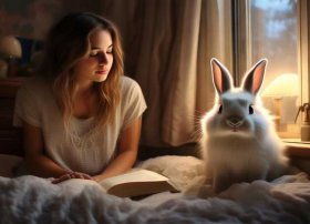 兔子的故事的视频；女朋友的睡前故事(13)