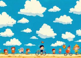 绘本故事儿童画作品；绘本讲师训练营【22期】 13-21 阅读原创 --《夏天的天空》