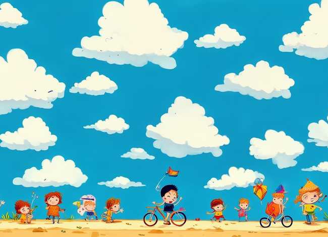 绘本故事儿童画作品；绘本讲师训练营【22期】 13-21 阅读原创 --《夏天的天空》