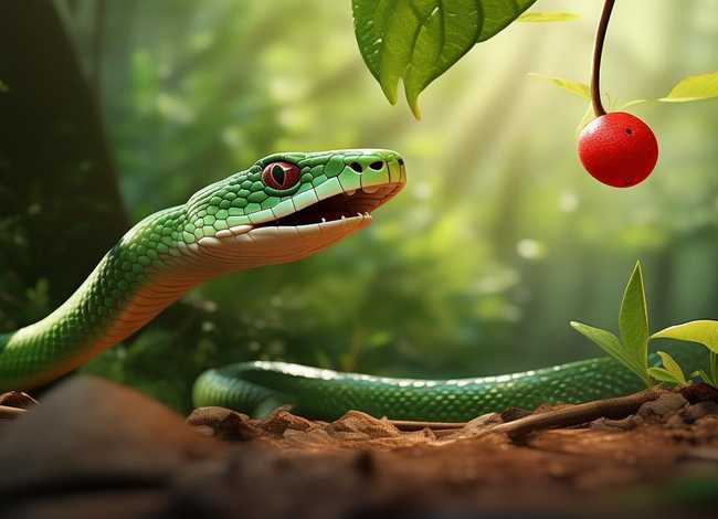 小蛇饿了故事 - 好饿的小蛇后面还会发生什么事